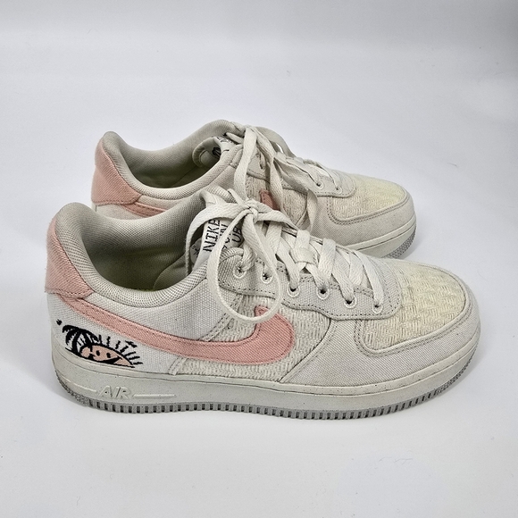 Nike Shoe Women's 8 Air Force 1 Low '07 SE 'Sun Club' DJ9944-100 Next Nature - Picture 7 of 9